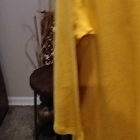 NWT KIM ROGERS gold crew neck 3/4 blouse Size XL - Picture 4 of 8